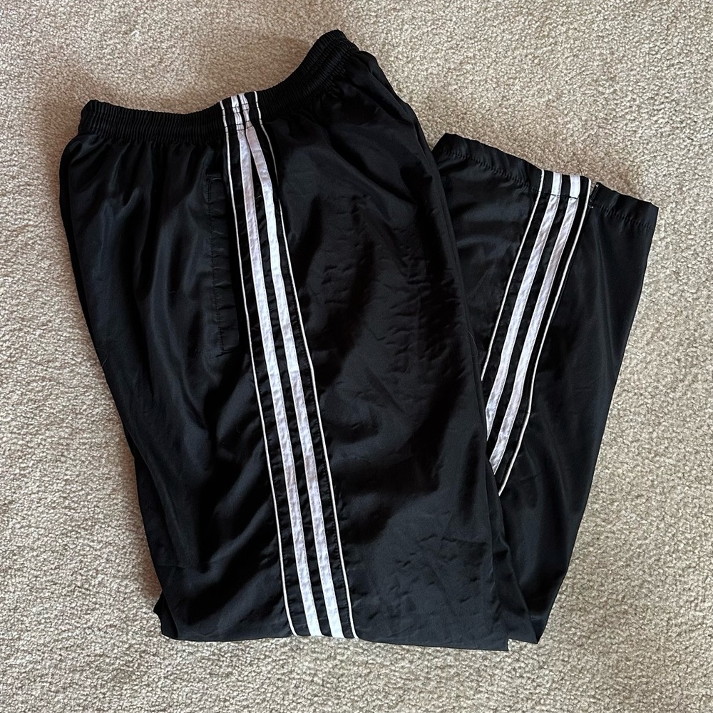 Black with stripes splash pants